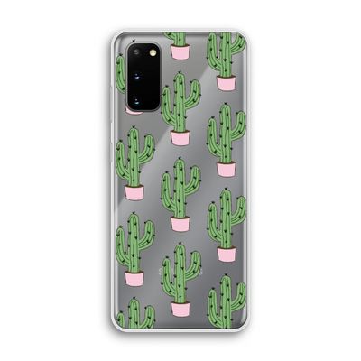 Cactus Lover: Samsung Galaxy S20 Transparant Hoesje