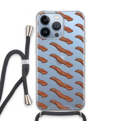 Bacon to my eggs #2: iPhone 13 Pro Transparant Hoesje met koord