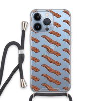Bacon to my eggs #2: iPhone 13 Pro Transparant Hoesje met koord