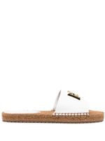 Dolce & Gabbana espadrilles à plaque logo - Blanc