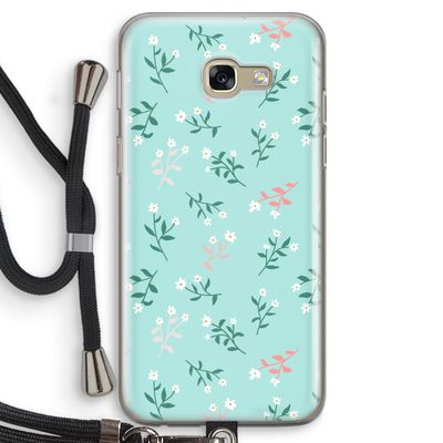 Small white flowers: Samsung Galaxy A5 (2017) Transparant Hoesje met koord