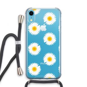 Margrietjes: iPhone XR Transparant Hoesje met koord