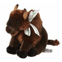 Pluche knuffel bizon 18 cm   -