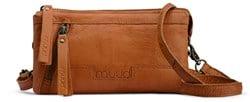 MUUD Riga Whisky - Handgemaakt leren crossover tas ø 12 cm x 22 cm