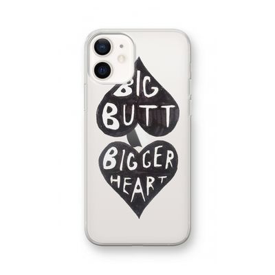 Big butt bigger heart: iPhone 12 Transparant Hoesje
