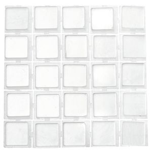 119x stuks mozaieken maken steentjes/tegels kleur wit 5 x 5 x 2 mm - Mozaiektegel