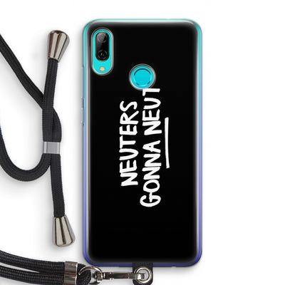 Neuters (zwart): Huawei P Smart (2019) Transparant Hoesje met koord