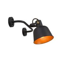 Lucide wandlamp Pia - zwart - 37,5x26,5x19,5 cm - Leen Bakker - thumbnail