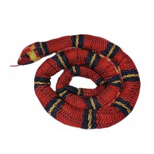 Pia Toys Knuffeldier Slang - zachte pluche stof - rood - kwaliteit knuffels - 200 cm