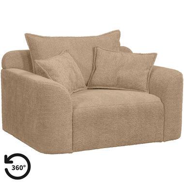 Loveseat Elsa - stof Anthology - taupe - Leen Bakker