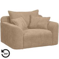 Loveseat Elsa - stof Anthology - taupe - Leen Bakker Loveseat Elsa - stof Anthology - taupe - Leen Bakker