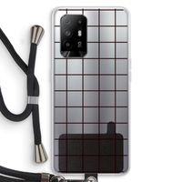 Rooster: Oppo A94 5G Transparant Hoesje met koord