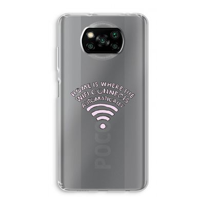 Home Is Where The Wifi Is: Xiaomi Poco X3 NFC Transparant Hoesje