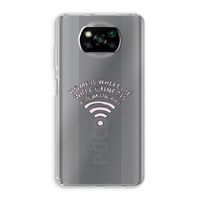 Home Is Where The Wifi Is: Xiaomi Poco X3 NFC Transparant Hoesje