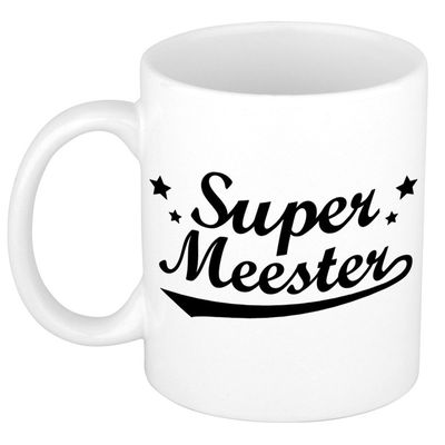 Super meester bedankt mok / beker 300 ml