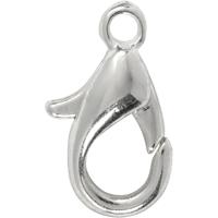 Creativ Company Karabijnhaken, l: 10 mm, verzilverd, 100 stuk/ 1 doos