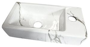 Wiesbaden Mini-Rhea fontein rechts 36x18x9 cm, carrara