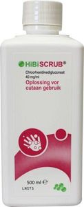 Hibiscrub Chloorhexidine gluconaat 40mg/ml (500 ml)