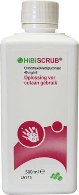 Hibiscrub Chloorhexidine gluconaat 40mg/ml (500 ml)