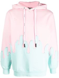 Palm Angels hoodie superposé à lien de resserrage - Rose