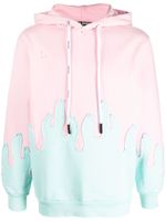 Palm Angels hoodie superposé à lien de resserrage - Rose