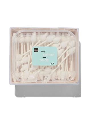 HEMA Baby Wattenstaafjes Katoen/papier - 50 Stuks