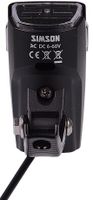 Simson Koplamp luna e-bike led 6 cm voorvork 25 lux zwart