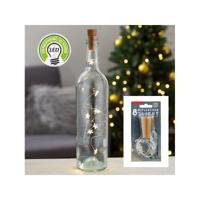 Flessenstop/kurk - met sterren led verlichting - flesverlichting lampjes - warm wit