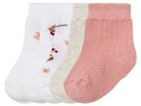 lupilu 5 paar baby sokken (15/18, Wit/roze/beige)