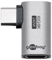Goobay USB-C adapter | male/female | horizontaal | 90 graden adapter - 9550432
