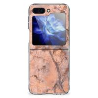 Samsung Galaxy Z Flip 6 | TPU | Siliconen hoesje | Marmer Oranje