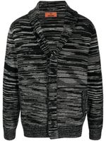 Missoni cardigan en cachemire à rayures - Noir