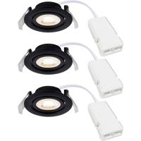 Nordlux 2510310103 Monolo 3-Kit Inbouwlamp Energielabel: E (A - G) LED Zwart
