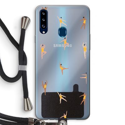 Dans #2: Samsung Galaxy A20s Transparant Hoesje met koord