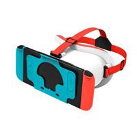DEVASO VR Headset voor Nintendo Switch Game Console Warmteafvoer Plastic Hoofdband VR Bril - Wit / Blauw - thumbnail