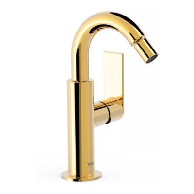 Bidetkraan Tres Loft | Opbouw | Mengkraan | 1-hendel | Rond | 24k Goud glans