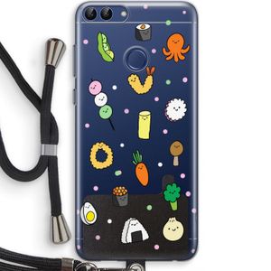 Happy bento friends: Huawei P Smart (2018) Transparant Hoesje met koord