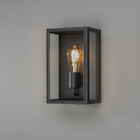 Wandlamp Capri Zwart met helder glas 7347-750 Konstsmide