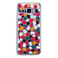 Colored Giraffe: Samsung Galaxy S8 Transparant Hoesje