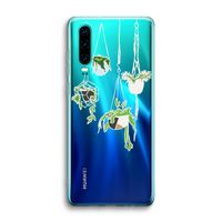 Hang In There: Huawei P30 Transparant Hoesje