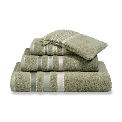 Vandyck Vandyck Prestige Lines Smoke Green Handdoek 60x110