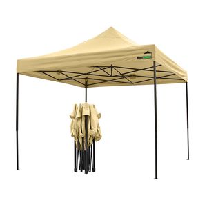 MaxxGarden Partytent - 3x3 m - Easy Up - Opvouwbaar - Waterdicht - Incl. Draagtas - Crème