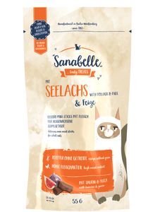 Sanabelle Seelachs & Feige Kat Snack Vis 55 g