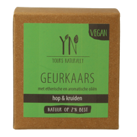 Yours Naturally Geurkaars in glas hop & kruiden 20cl 1 Stuks