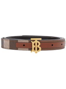 Burberry ceinture réversible à motif Exaggerated Check - Marron