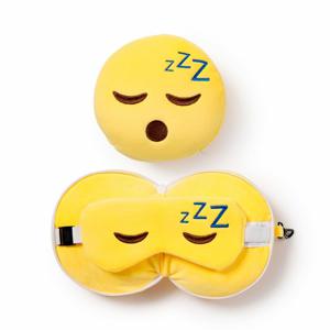 Snoozie het Slaaphoofd knuffel/reiskussen/slaapmasker - 2-in-1 set - voor kinderen