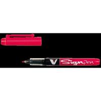 Fineliner pilot v sign sw-vsp f rood | 12 stuks