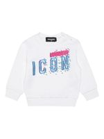 DSQUARED2 KIDS sweat en coton à logo Icon imprimé - Blanc - thumbnail