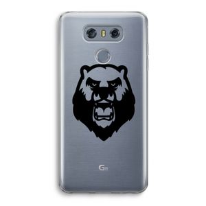 Angry Bear (black): LG G6 Transparant Hoesje