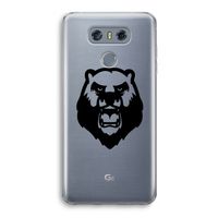 Angry Bear (black): LG G6 Transparant Hoesje